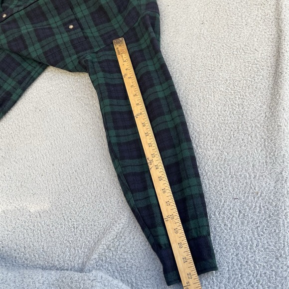 Vintage Pendleton Board Shirt Blackwatch Blue Green Plaid‎ Size L Long Sleeve - Picture 10 of 10